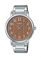 Casio, Women’s Watch Analog, Brown Dial Silver Stainless Steel Band, LTP-E145D-5B2DF